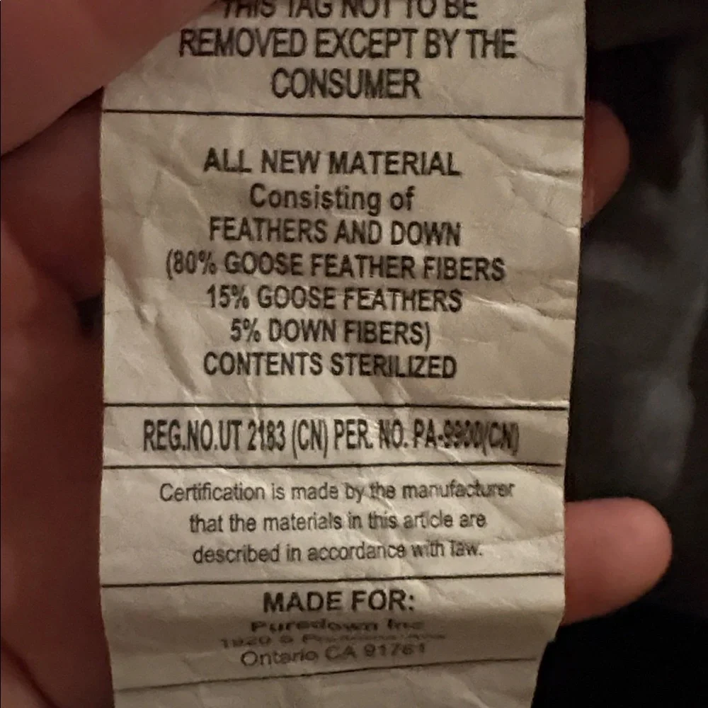Luxurious Gray Down Comforter goose